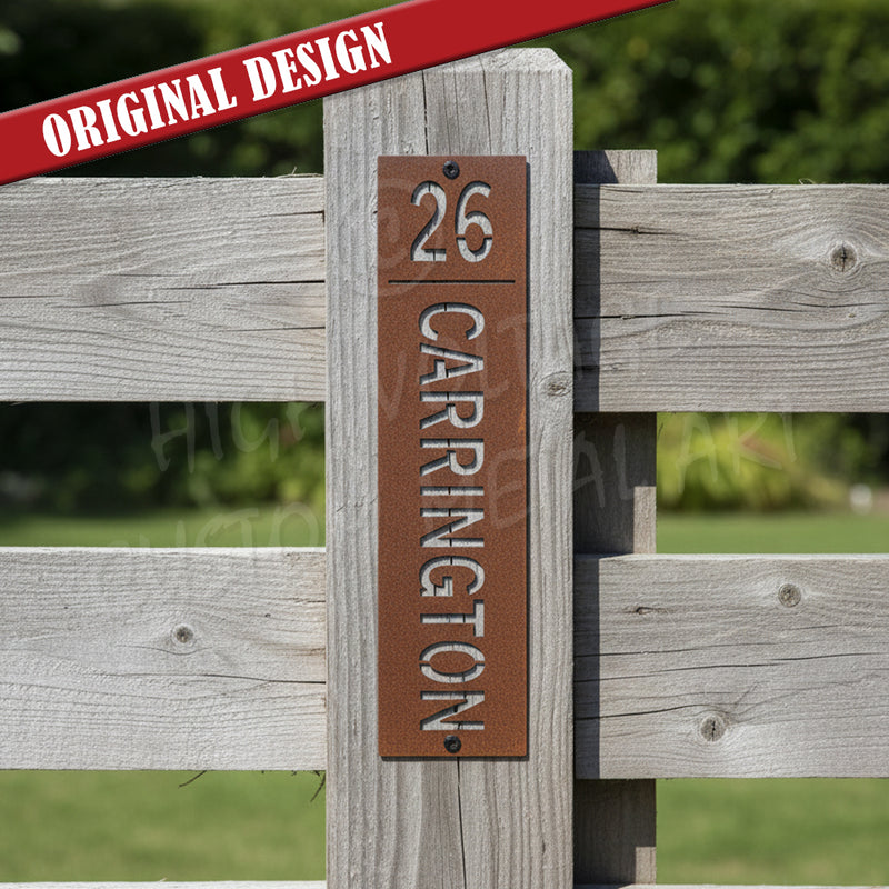 custom address sign