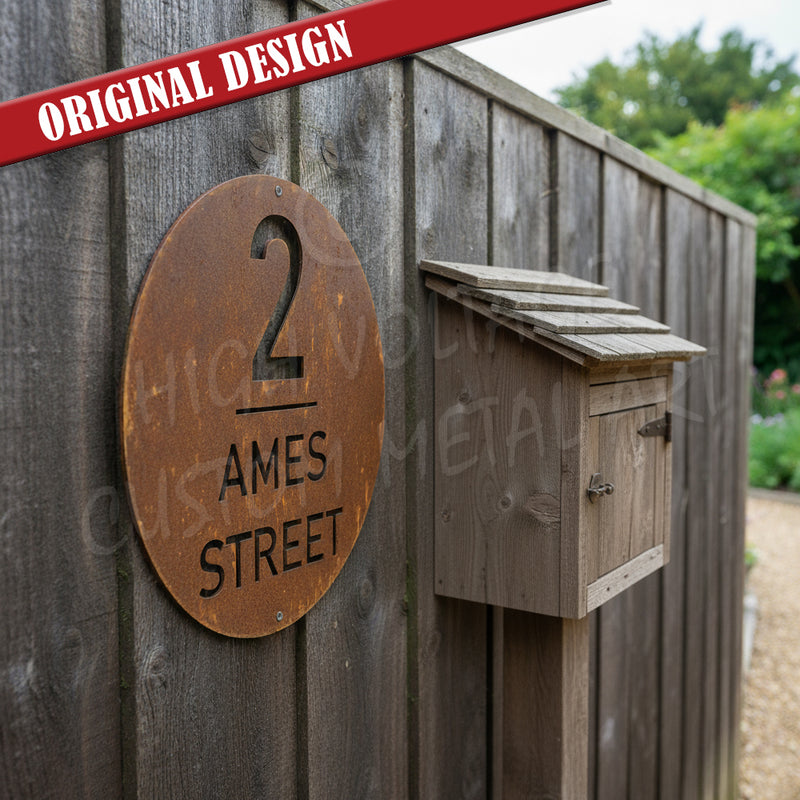custom address sign