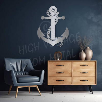 anchor steel wall art