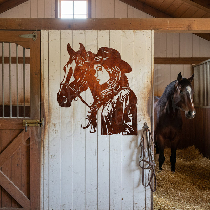 cowgirl & horse