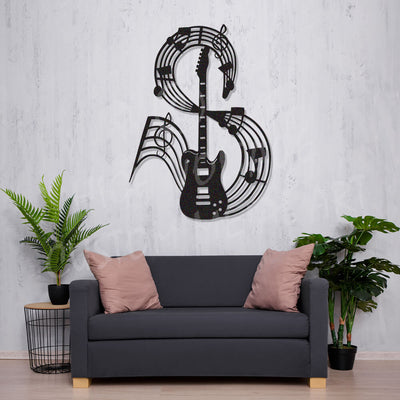 electric guitar nz made steel wall art