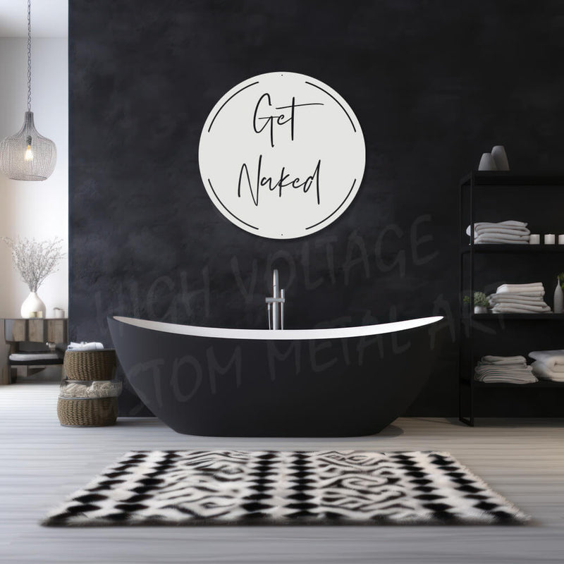 get naked steel wall art