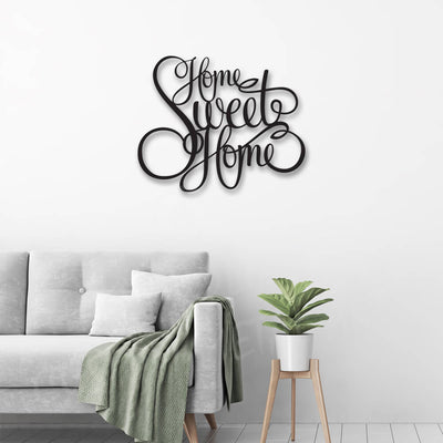 home sweet home steel wall art