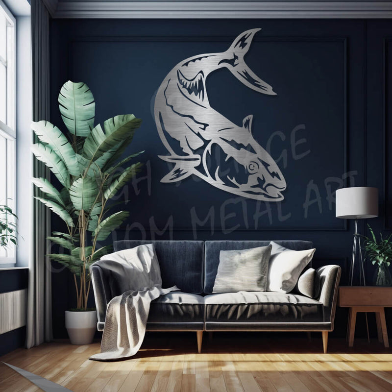 kingfish steel wall art