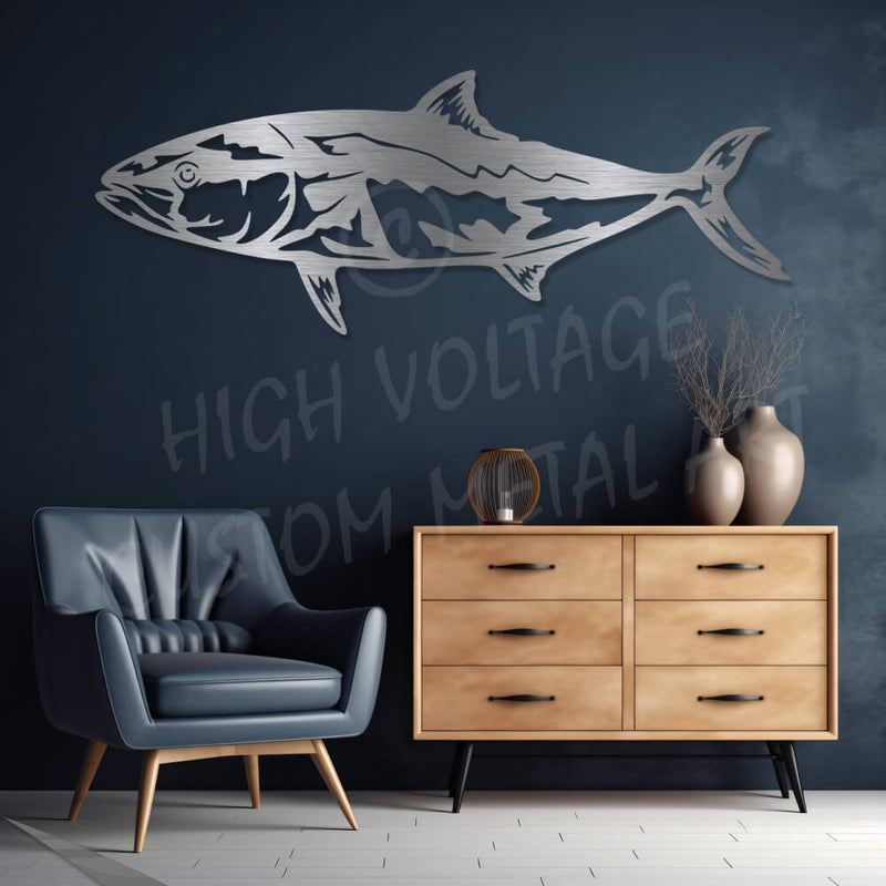 kingfish steel wall art