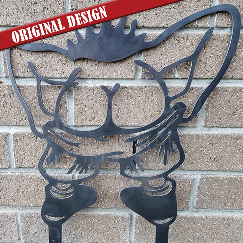 mooning garden stake