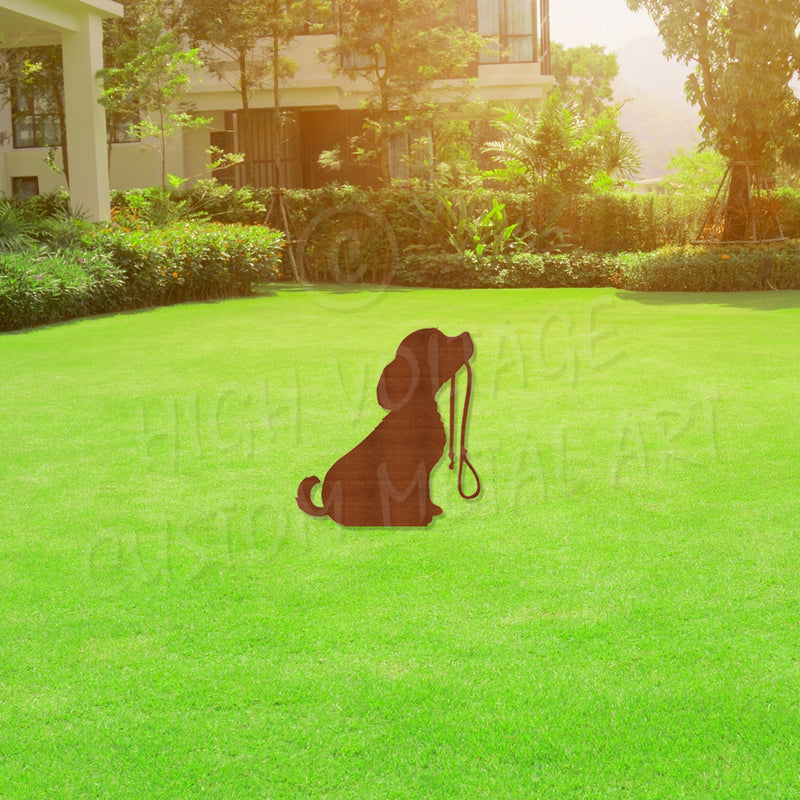 puppy garden stake