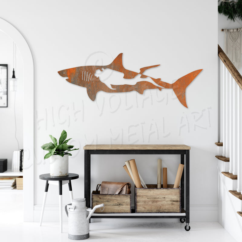 shark & diver
