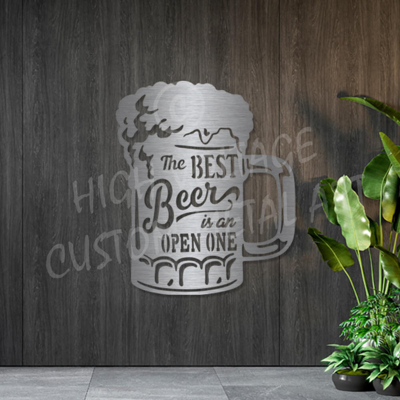 beer steel wall art
