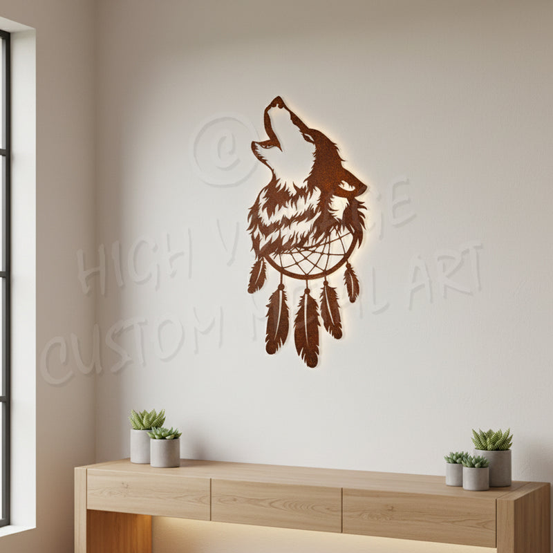 wolf dreamcatcher