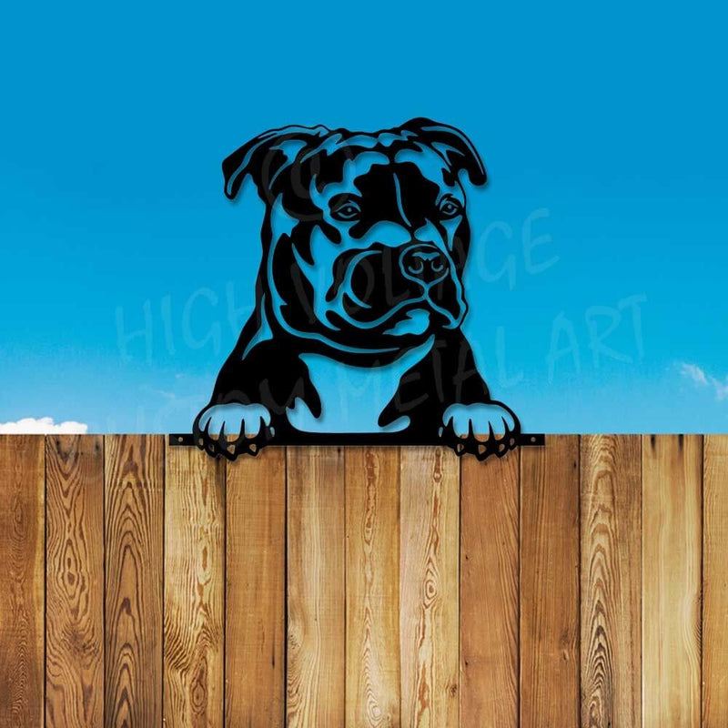 Staffie Steel Art