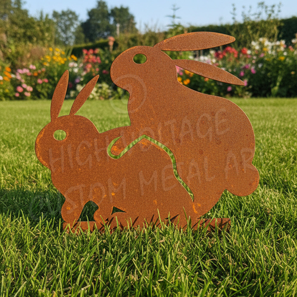 Naughty Rabbits | NZ MADE Steel Art – High Voltage Custom Metal Art