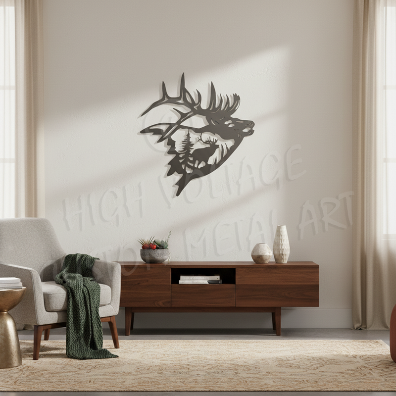 stag head scene