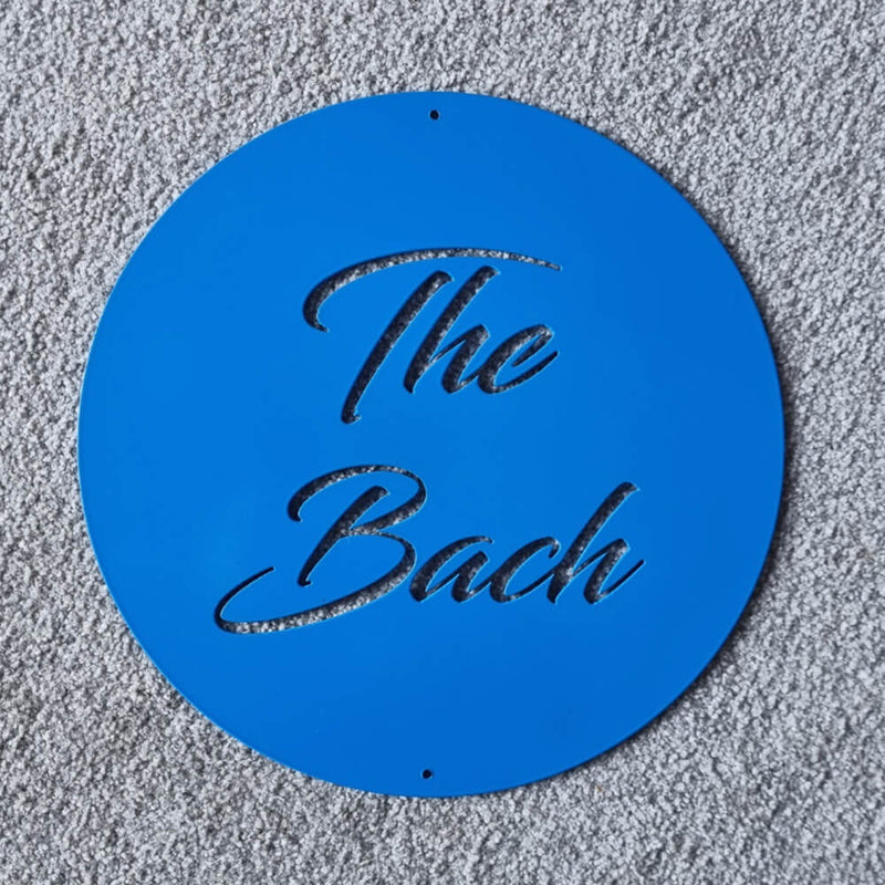 the bach steel wall sign