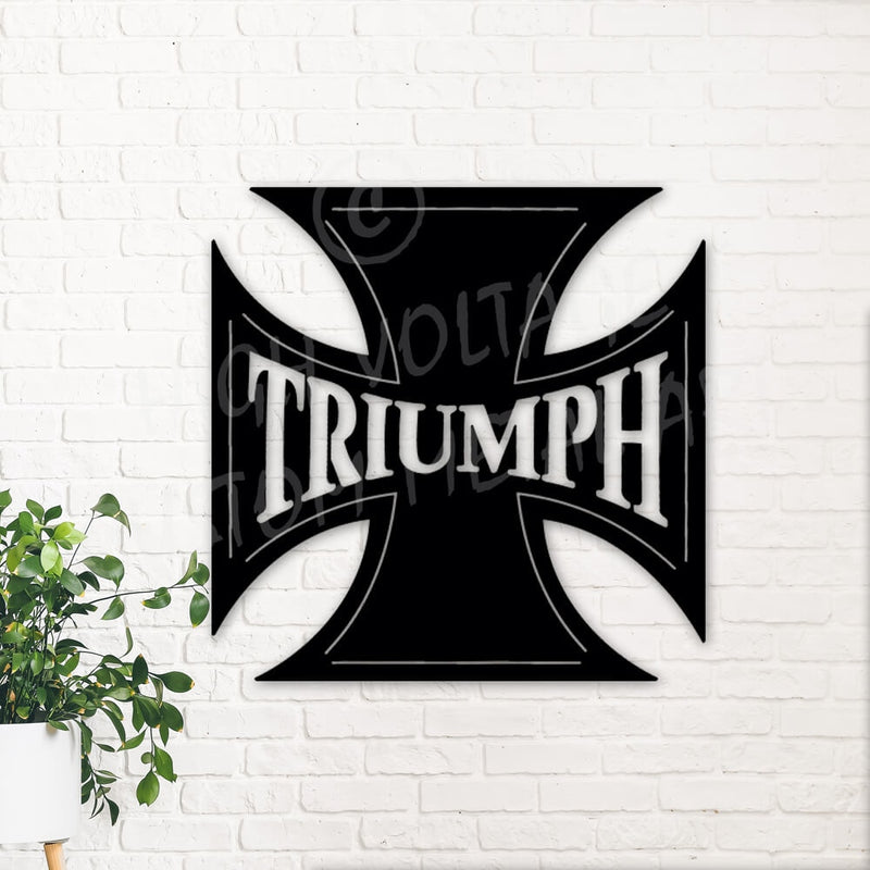 Triumph Cross Steel Wall Art
