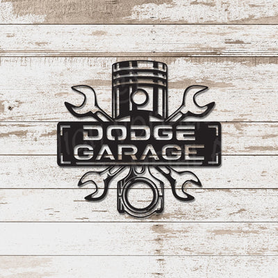 Dodge Garage Piston Man Cave Signs