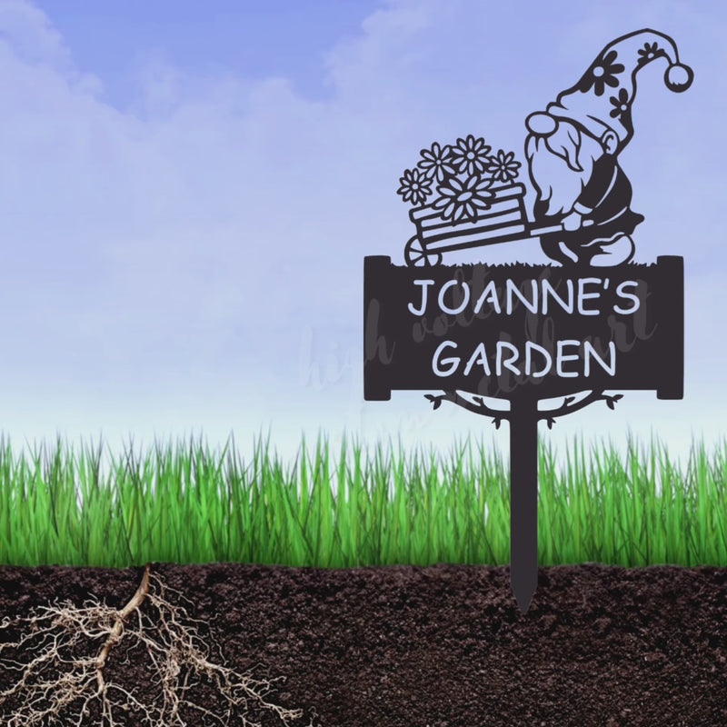 custom garden gnome