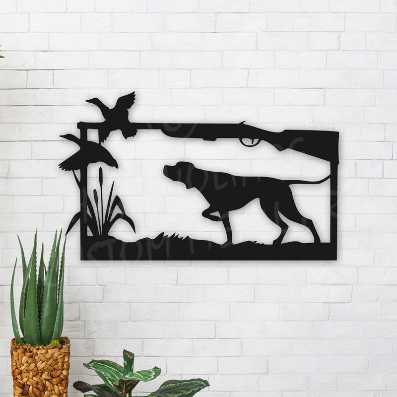 Hunting Dog Steel Art